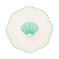 Balearic Blu Scalloped Ceramic Starter Plates – Set of 4 (+1 Bonus Plate)