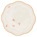 Bumble Voyage Scalloped Ceramic Dinner Plates – Set of 4 (+1 Bonus Plate)