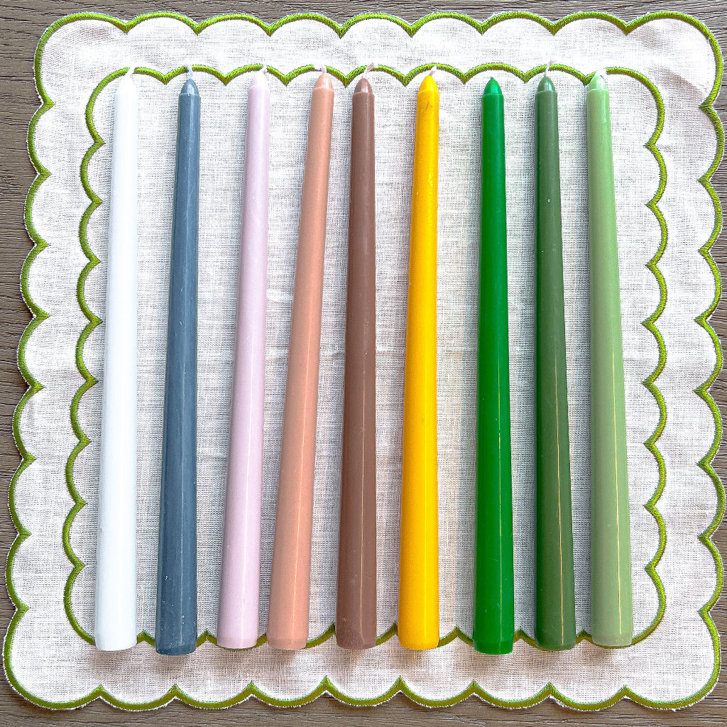 Grass Green Extra Tall Taper Candles – Case of 192