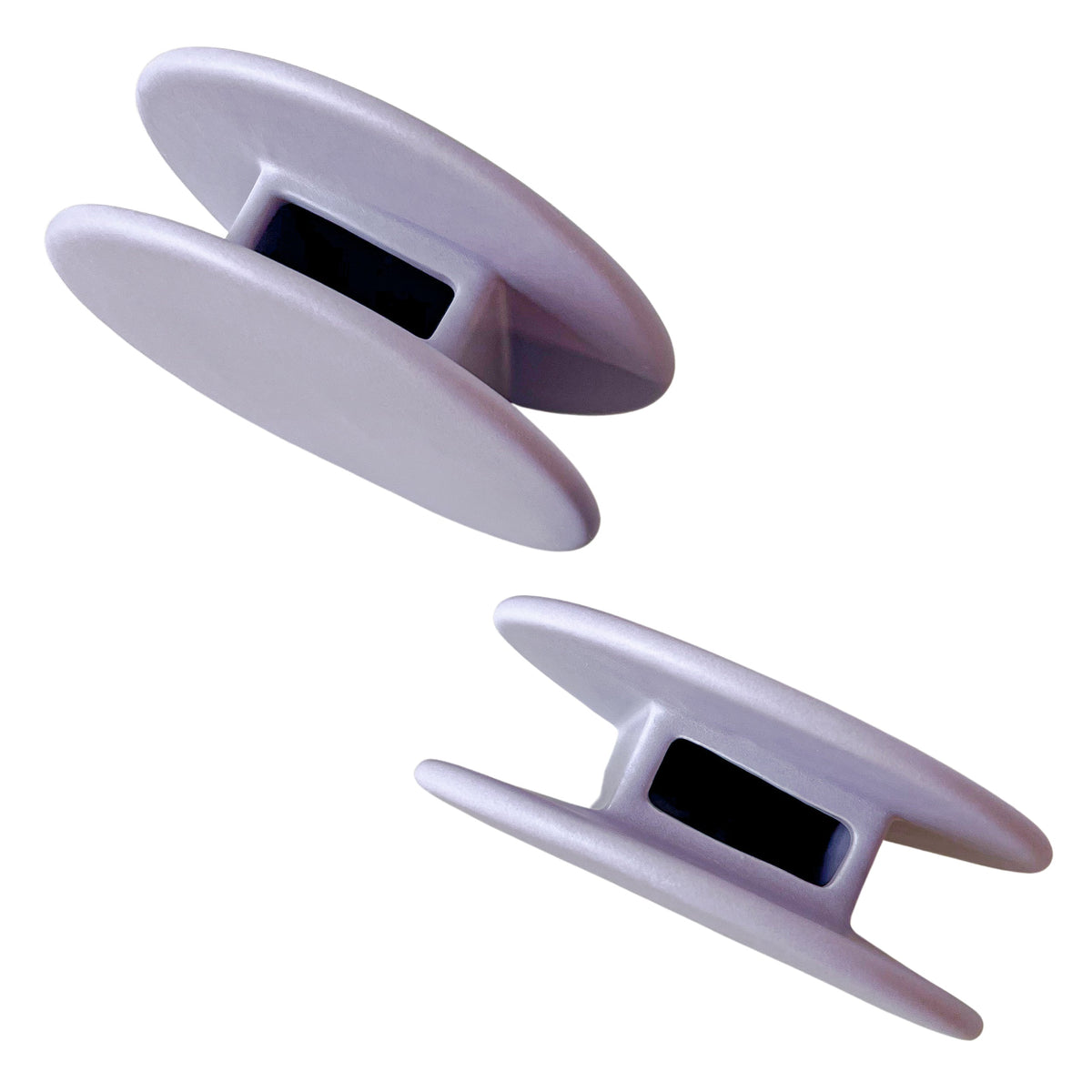 Lavender Macaroon Ceramic Vases – Pair
