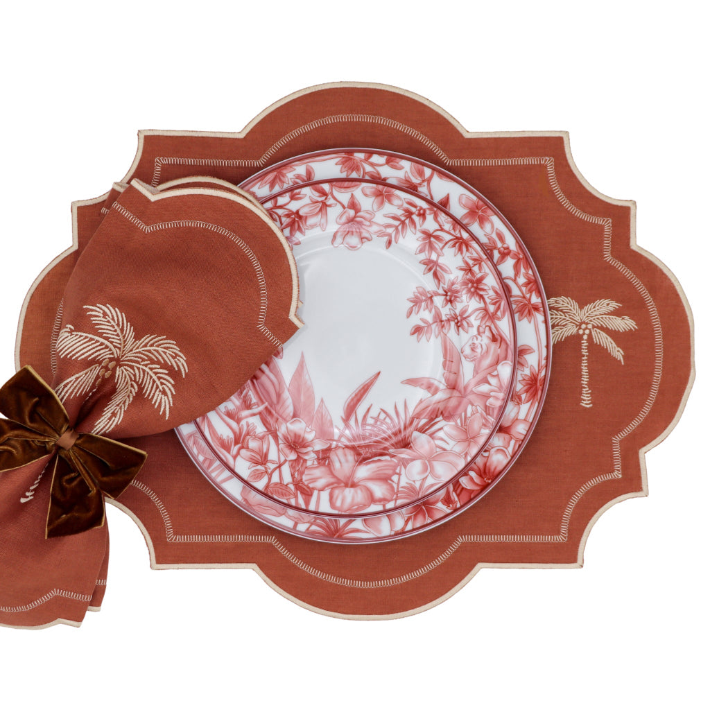 Sepia Estate Porcelain Dinner Plates – Set of 4 (+1 Bonus Plate)
