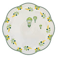 Valensole Lavender Scalloped Ceramic Dinner Plates – Case of 12 (+3 Bonus Plates)