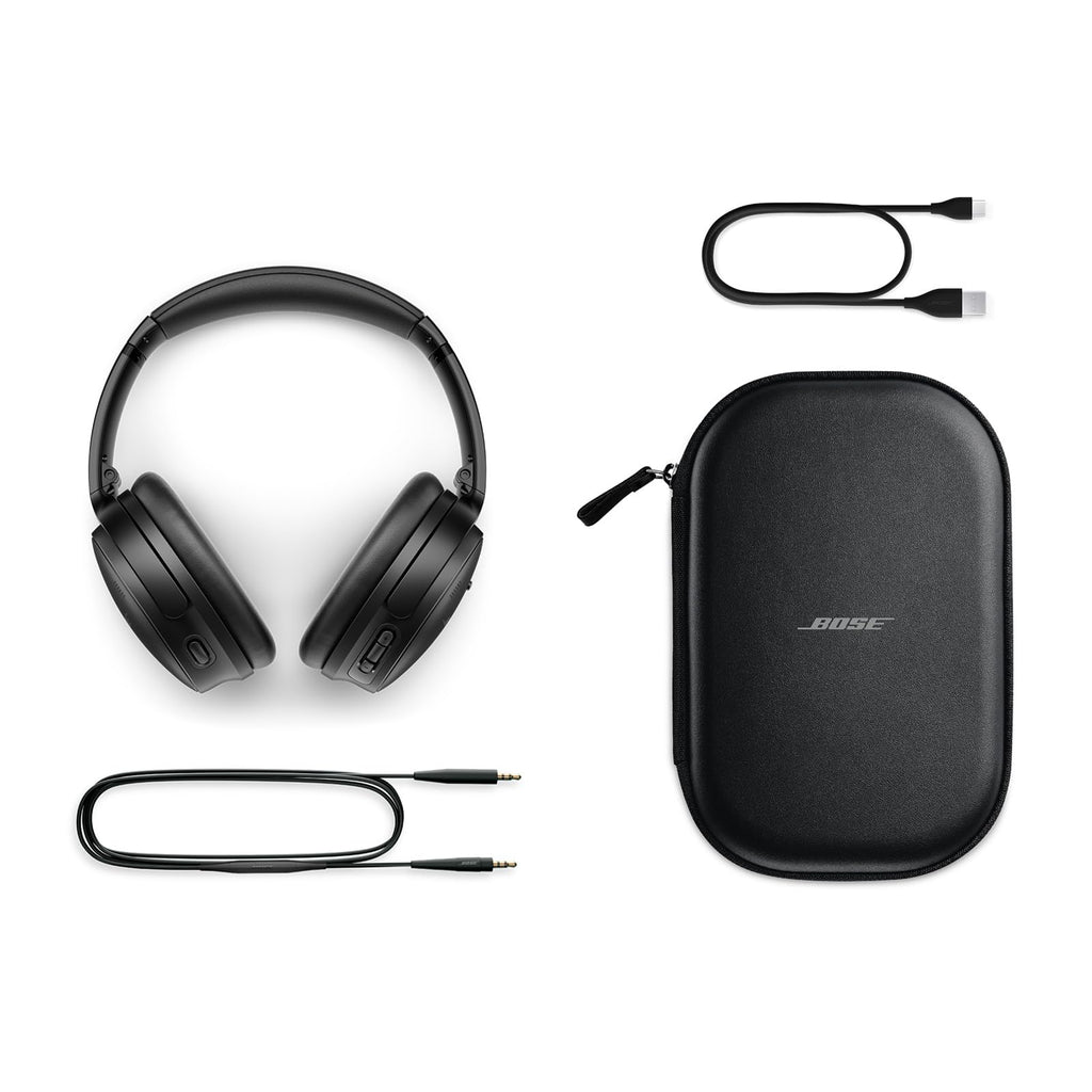 Bose QuietComfort Bluetooth Headphones, Wireless Headphones with Active Over Ear Noise Cancelling and Mic, Deep Bass, Up to 24 Hours of Playtime, Blue Dusk - Limited Edition Color