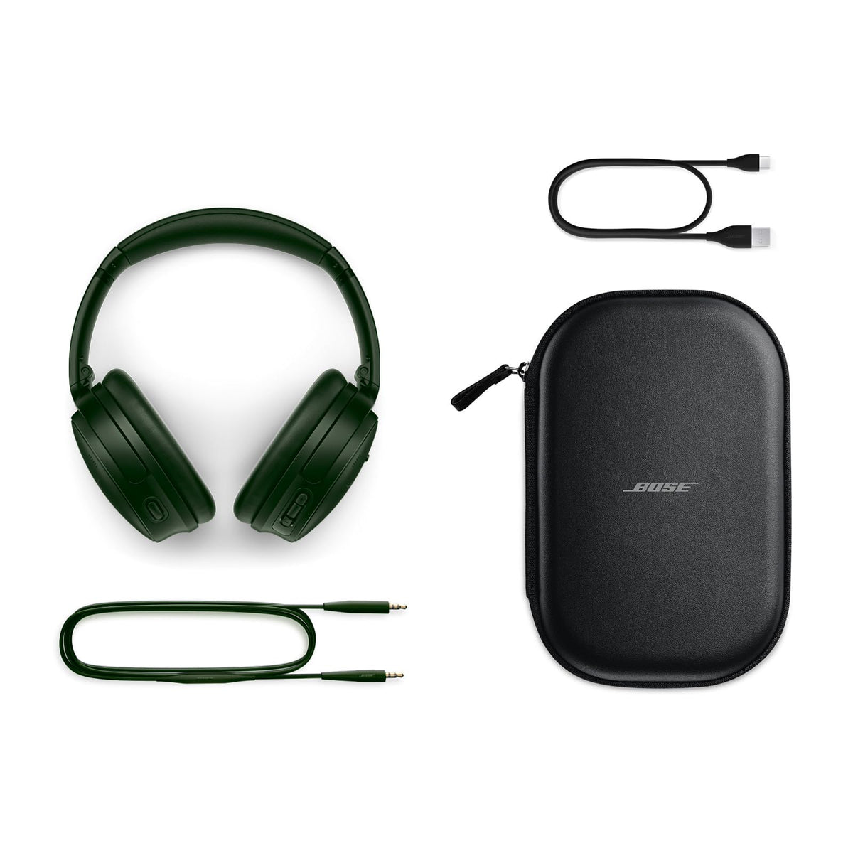Bose QuietComfort Bluetooth Headphones, Wireless Headphones with Active Over Ear Noise Cancelling and Mic, Deep Bass, Up to 24 Hours of Playtime, Blue Dusk - Limited Edition Color
