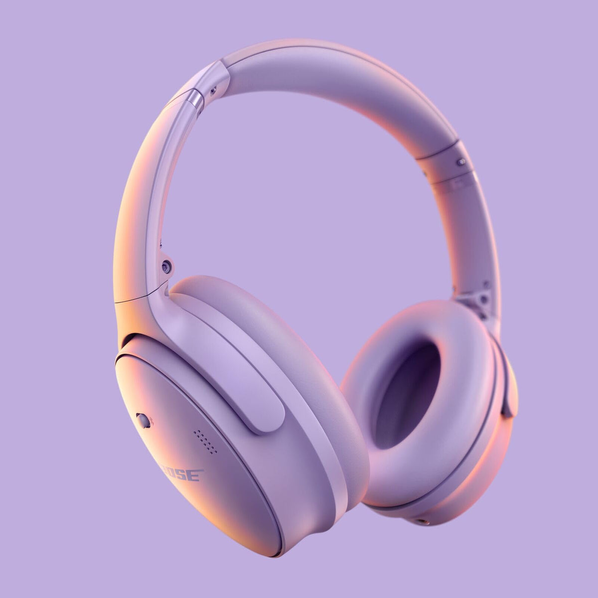 Bose QuietComfort Bluetooth Headphones, Wireless Headphones with Active Over Ear Noise Cancelling and Mic, Deep Bass, Up to 24 Hours of Playtime, Blue Dusk - Limited Edition Color