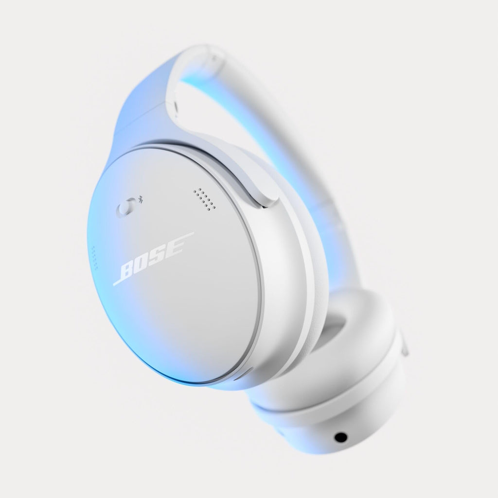 Bose QuietComfort Bluetooth Headphones, Wireless Headphones with Active Over Ear Noise Cancelling and Mic, Deep Bass, Up to 24 Hours of Playtime, Blue Dusk - Limited Edition Color